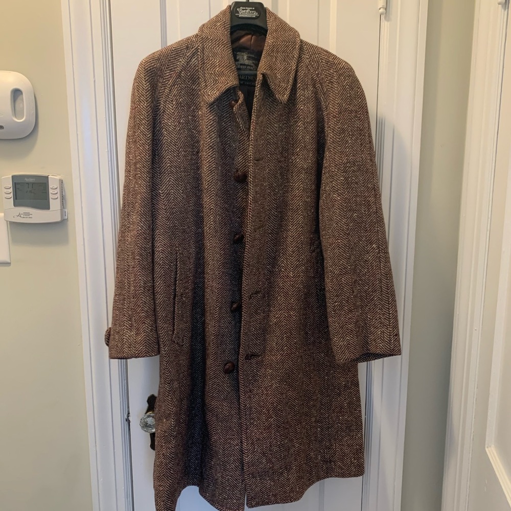 Vintage Burberry Heavy Tweed Coat